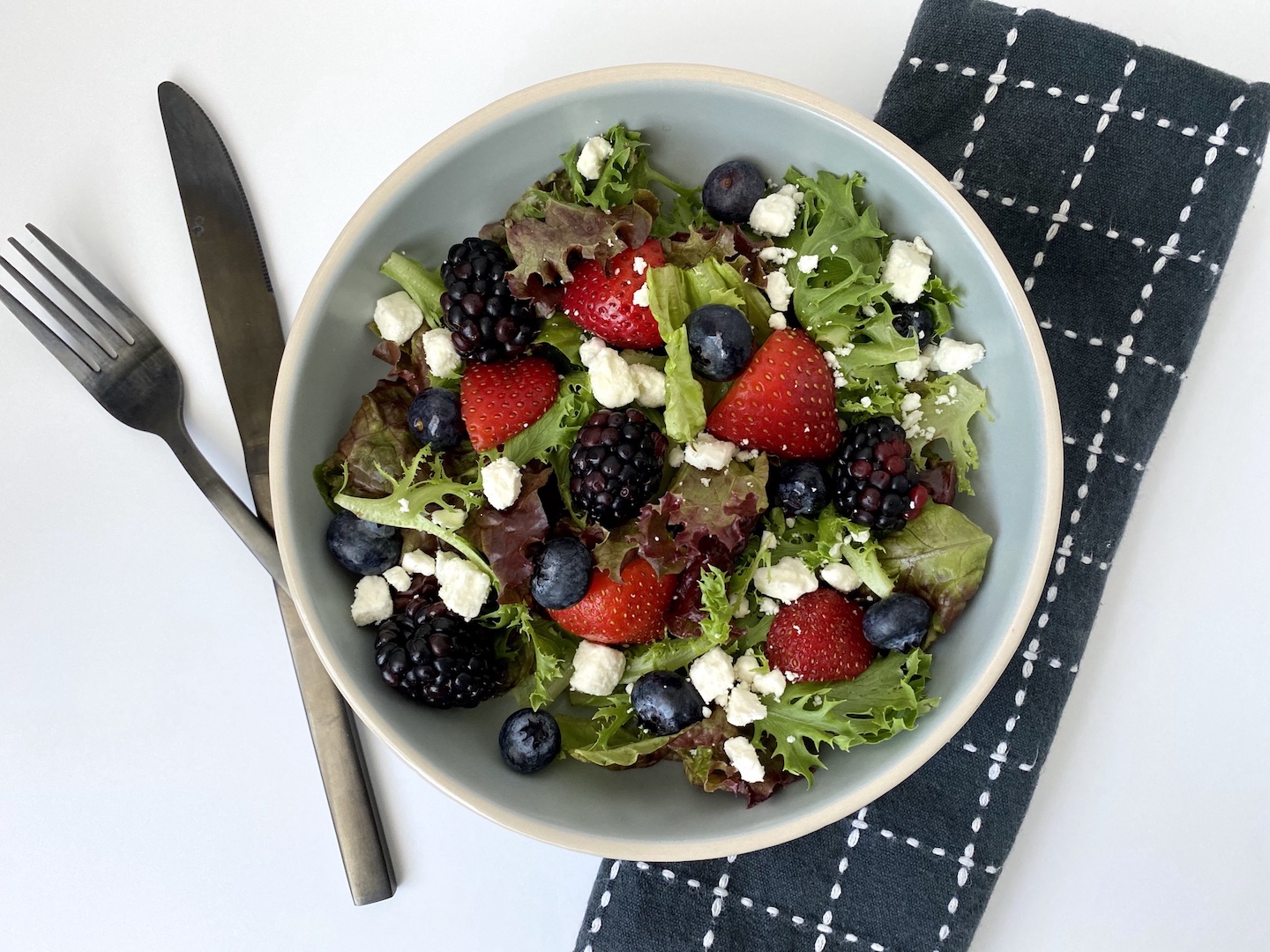 Salad with Table Setting